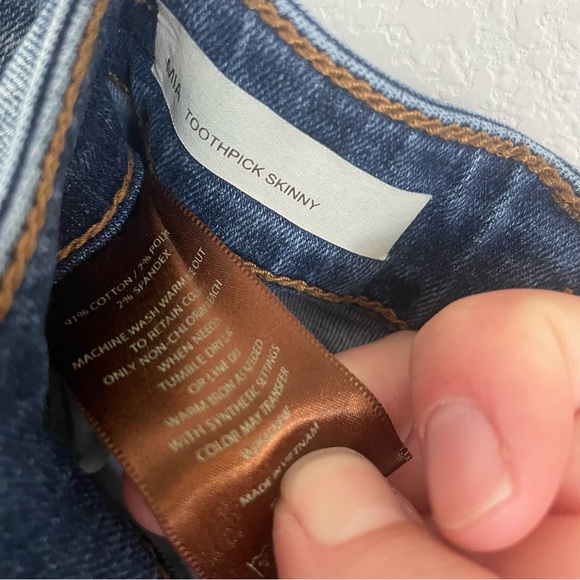 Kut From the Kloth Mia Toothpick Skinny Distressed Skinny Jeans Size 6 - Picture 7 of 12